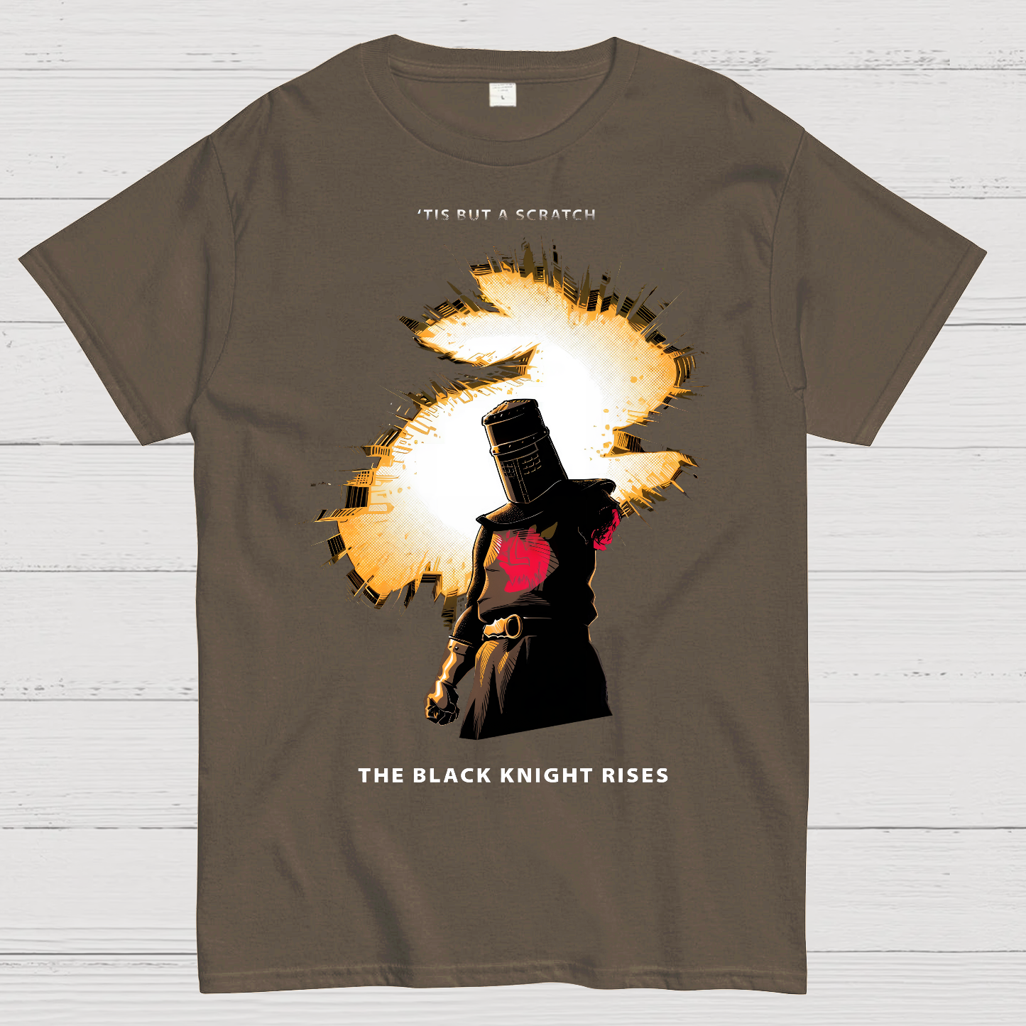 Black Knight vs. Bunny. one will fall.  T-Shirt
