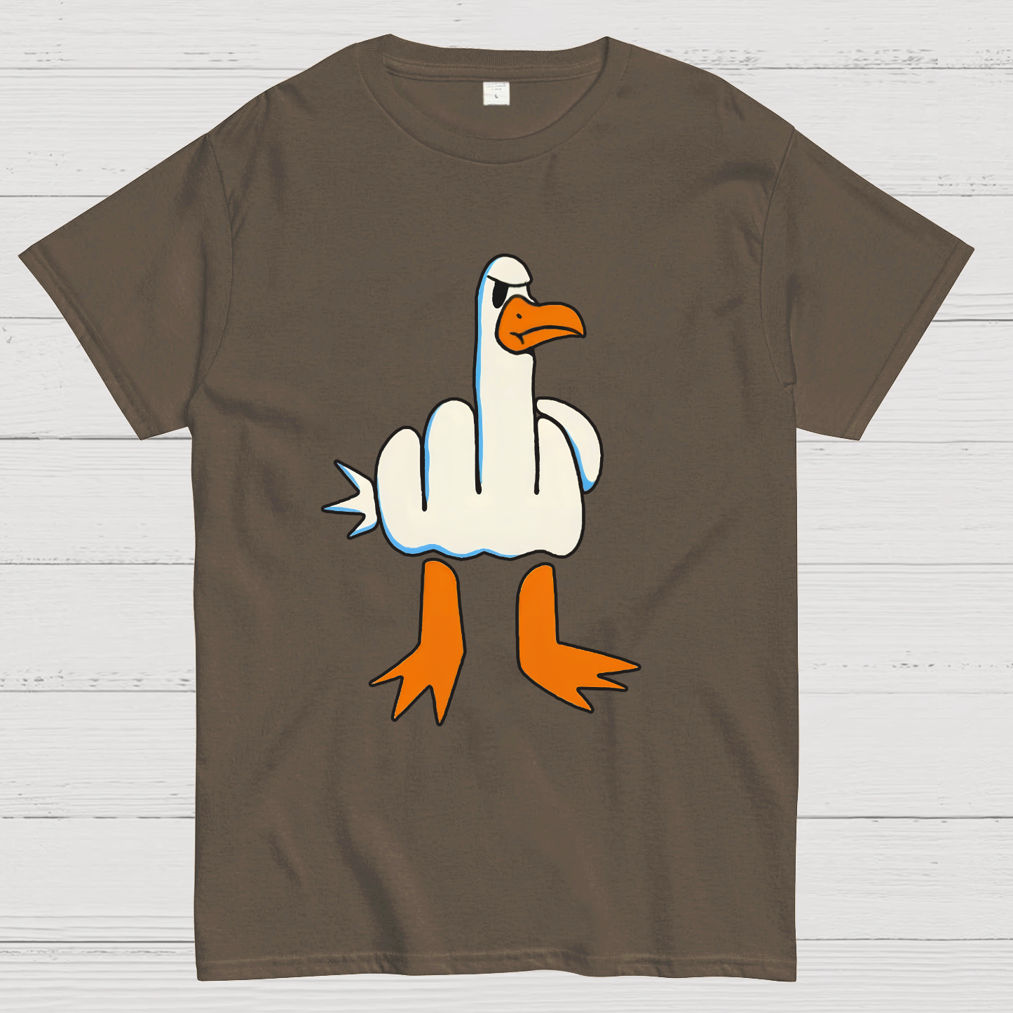 Rude Seagull Design Funny y T-Shirt