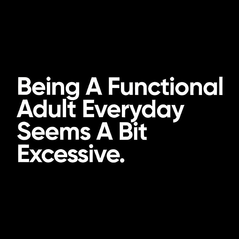 Being A Functional Adult Everyday  T-Shirt