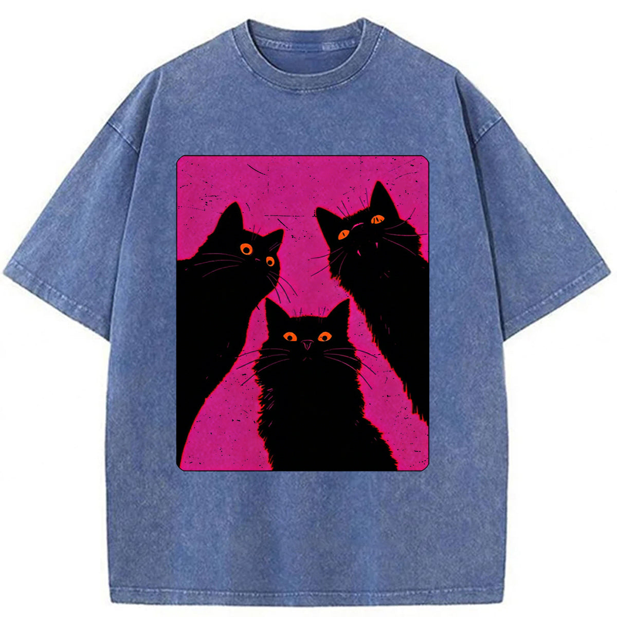 bbb Black Cats It's Time To Wake Up Washed T-shirt