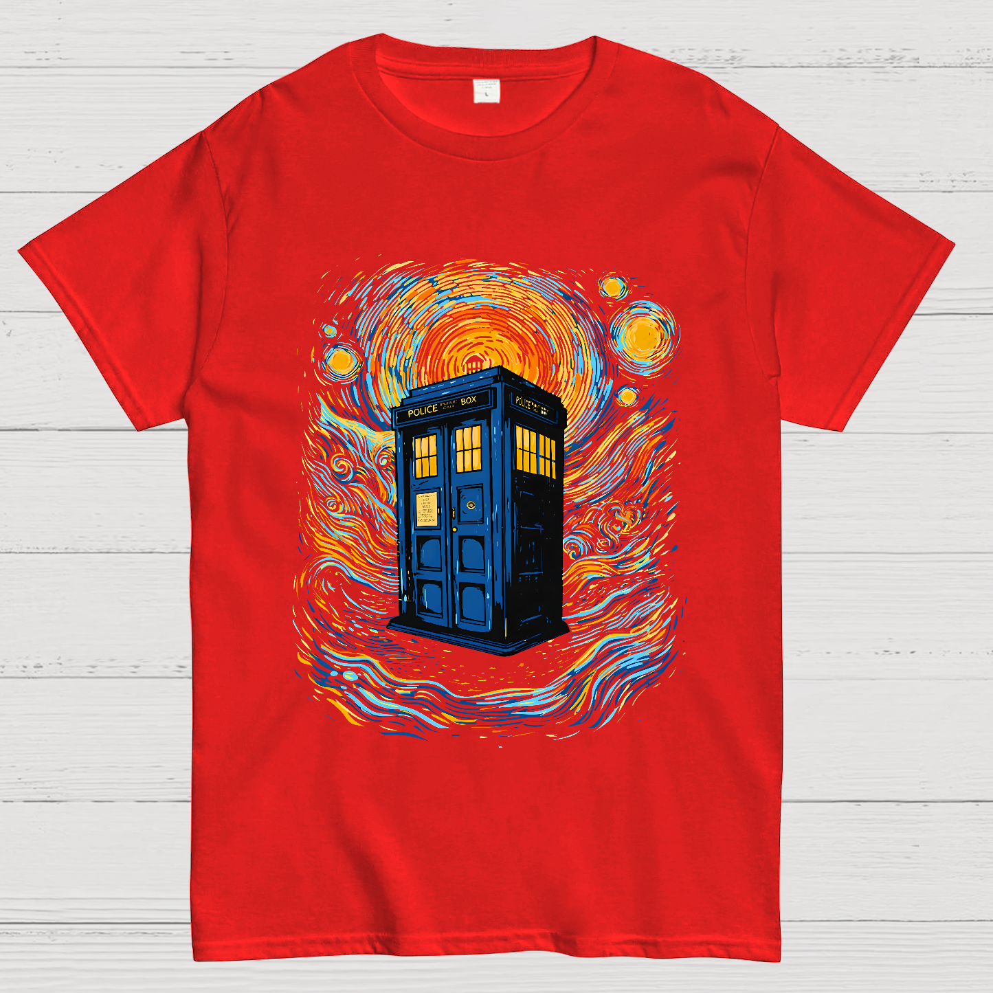 Starry Sky Phone Booth  T-Shirt