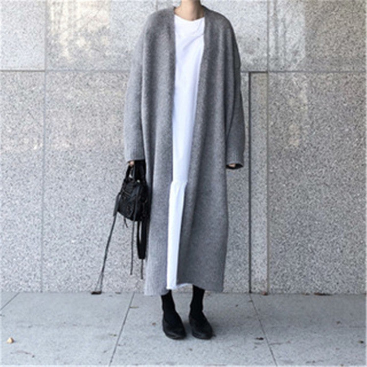 Soft Relaxed Women’s Longline Cardigan - Open Front Cotton