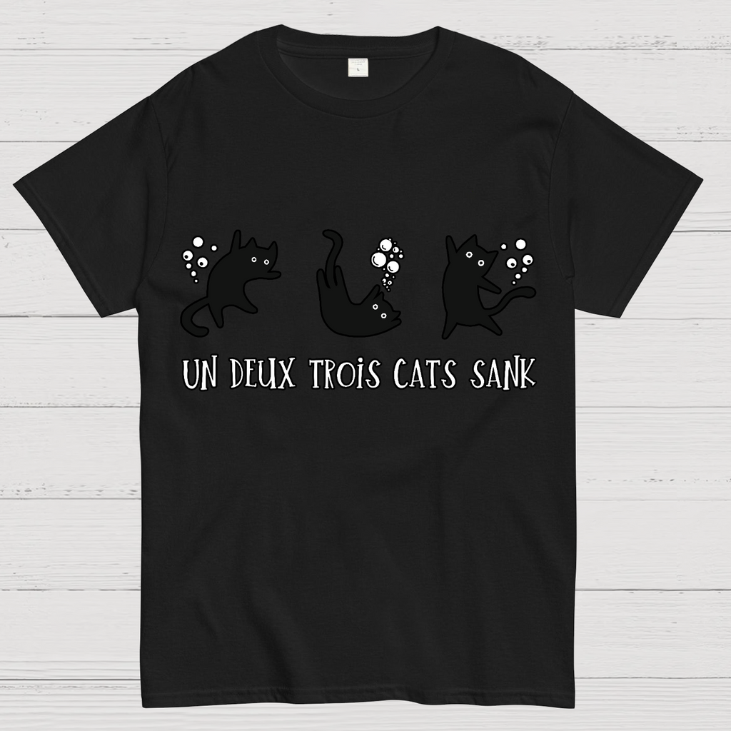Un Deux Trois Cats Sank  T-Shirt