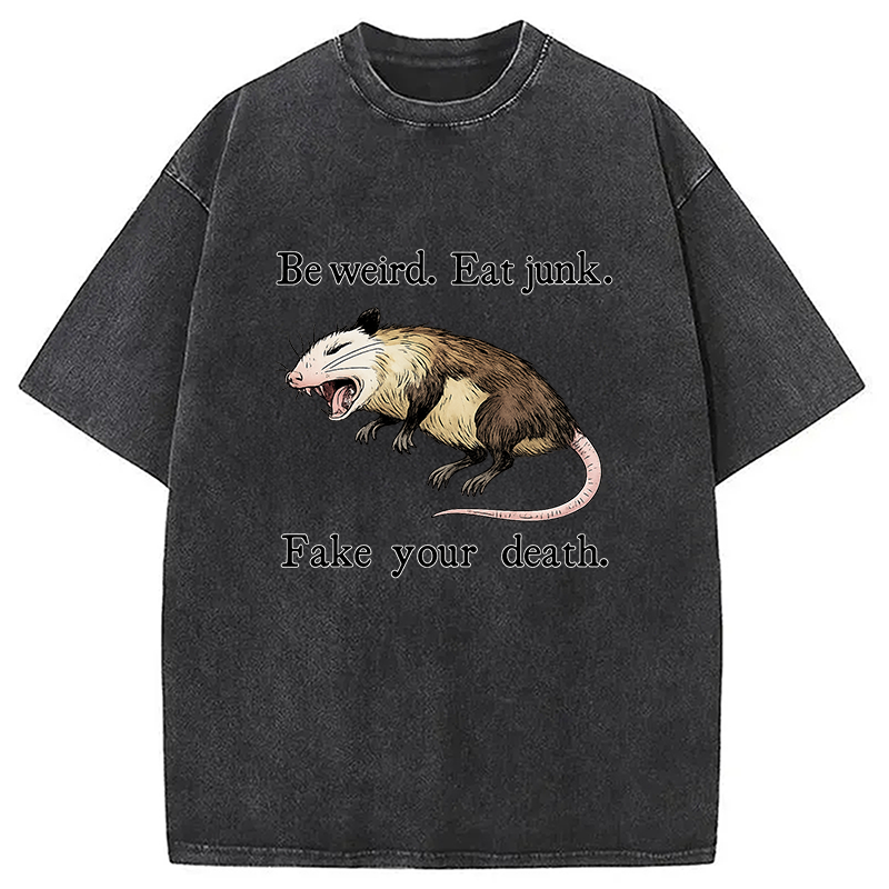 bbb Possum Playing Dead Washed T-Shirt