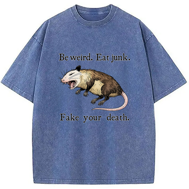 bbb Possum Playing Dead Washed T-Shirt