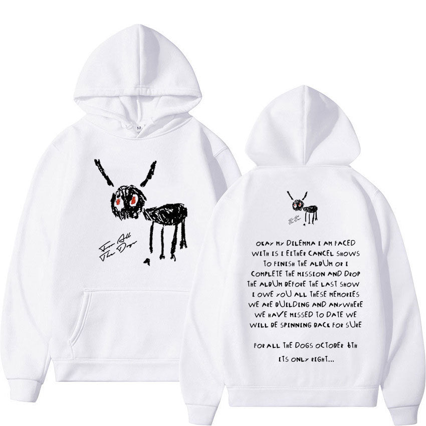 Oversized Men's Hoodie - Relaxed Spandex Blend, Streetwear