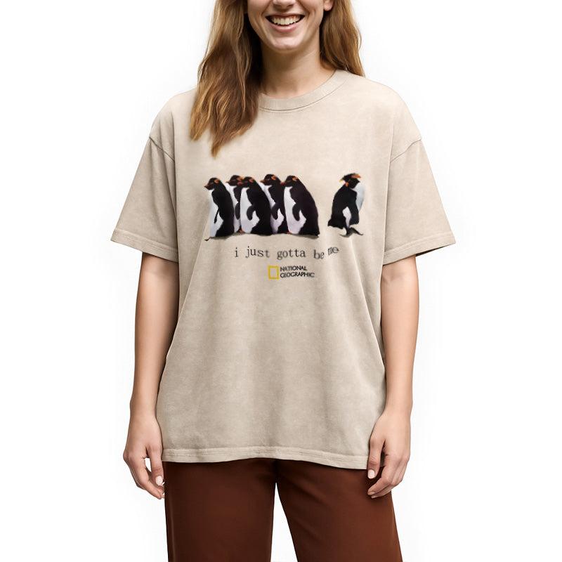 bbb I Just Gotta Be Me Penguins Washed T-Shirt