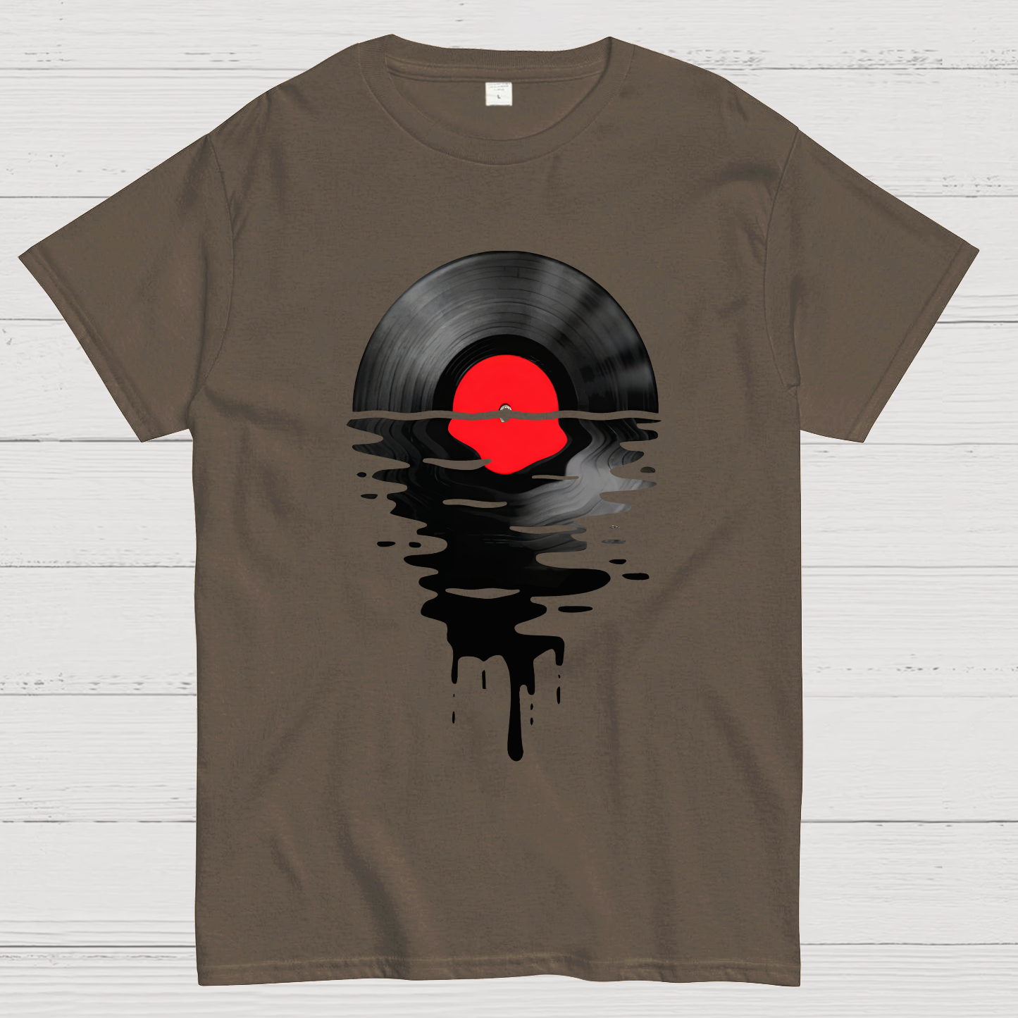 Vinyl LP Music Record Sunset Red  T-Shirt