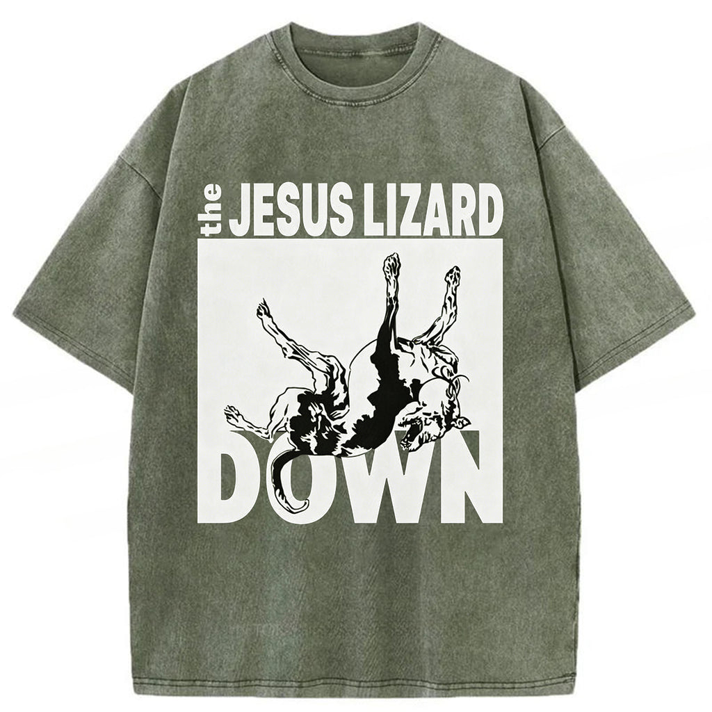 bbb Jesus Lizard Down Washed T-shirt