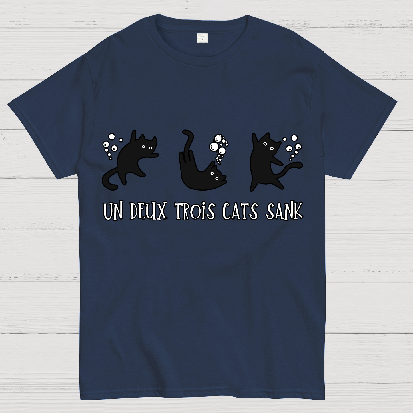Un Deux Trois Cats Sank  T-Shirt