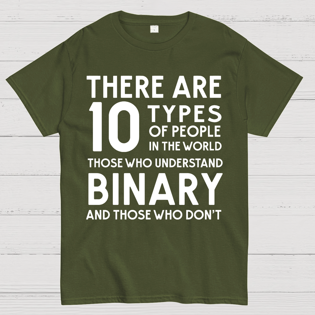 There Are 10 Types of People-Those Who Understand Binary and Those Who Don’t  T-Shirt