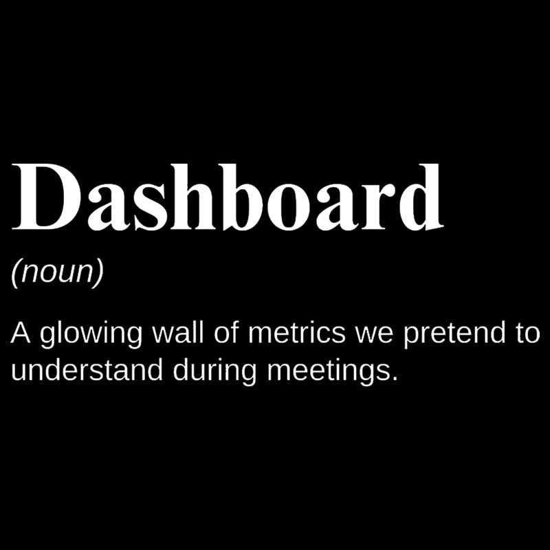 Dashboard Funny Data Analyst  T-Shirt