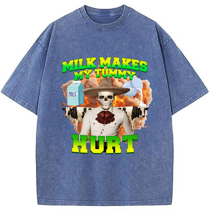 bbb Lactose Intolerance Meme Washed T-Shirt