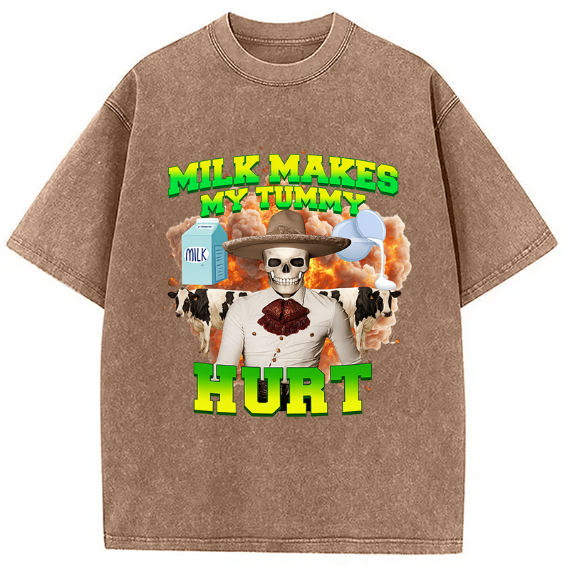 bbb Lactose Intolerance Meme Washed T-Shirt