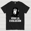 Marxist Evolution Funny Chimpanzee Monkey Che Guevara Parody Slogan  T-Shirt