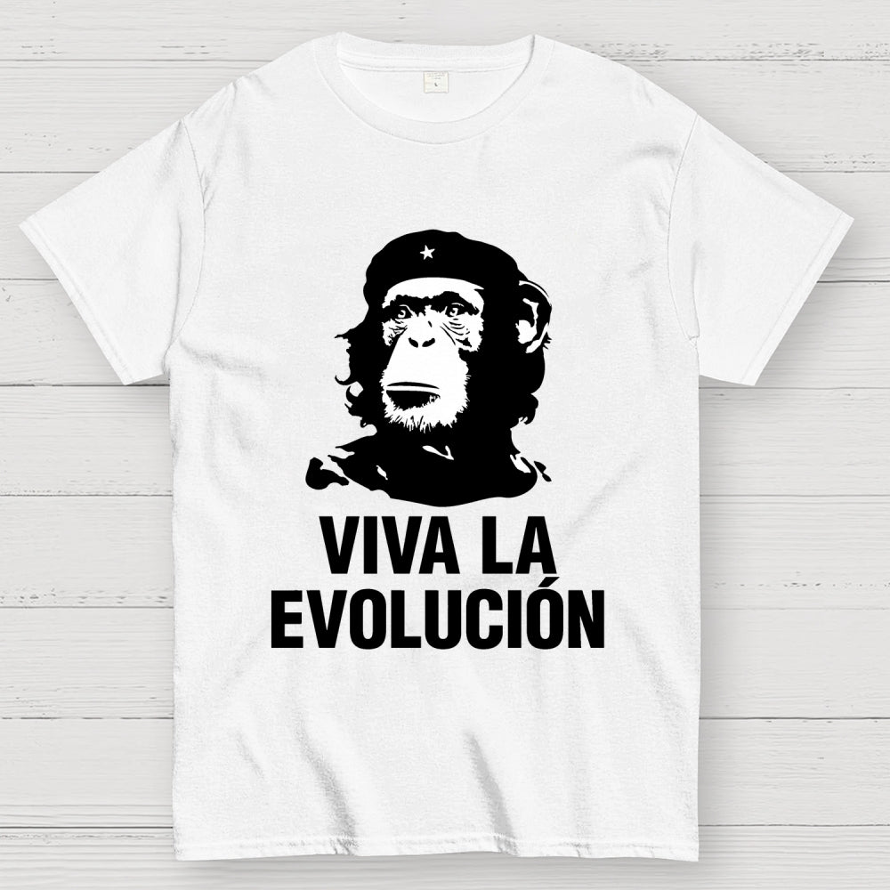 Marxist Evolution Funny Chimpanzee Monkey Che Guevara Parody Slogan  T-Shirt