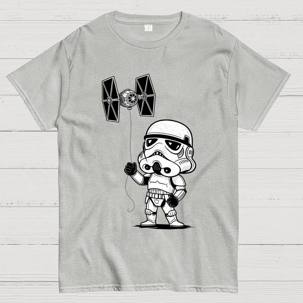 The funny stormtrooper Flying the Empire's Kite  T-Shirt