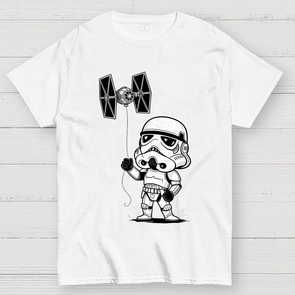 The funny stormtrooper Flying the Empire's Kite  T-Shirt