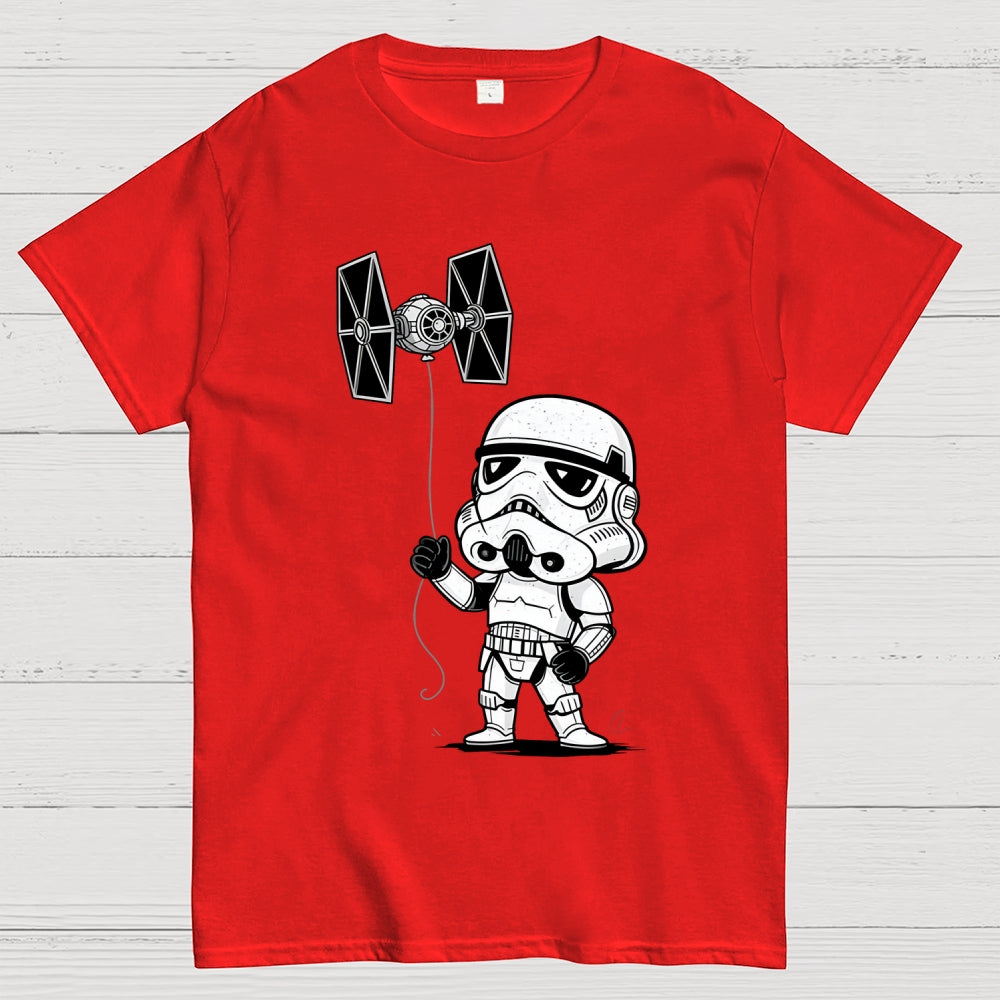 The funny stormtrooper Flying the Empire's Kite  T-Shirt