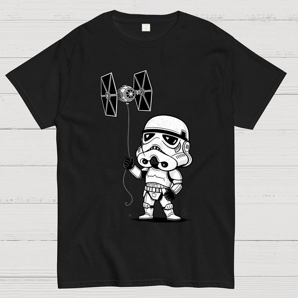 The funny stormtrooper Flying the Empire's Kite  T-Shirt
