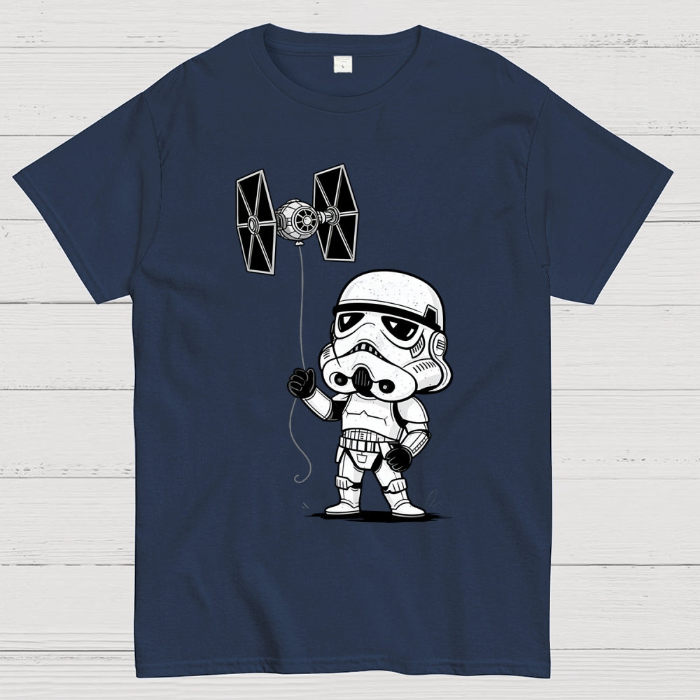 The funny stormtrooper Flying the Empire's Kite  T-Shirt