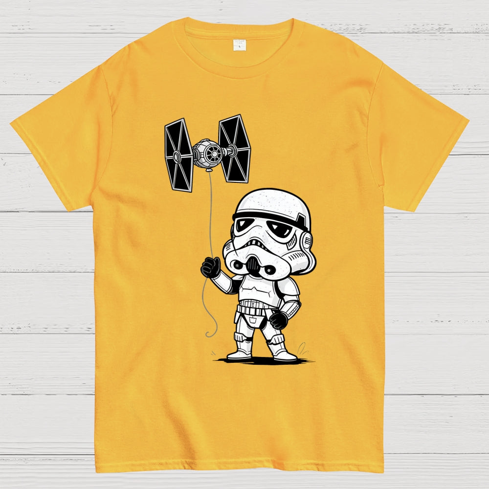 The funny stormtrooper Flying the Empire's Kite  T-Shirt