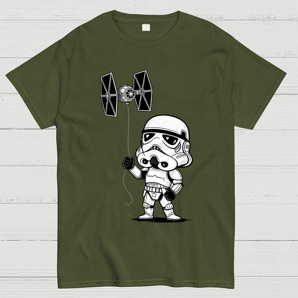 The funny stormtrooper Flying the Empire's Kite  T-Shirt