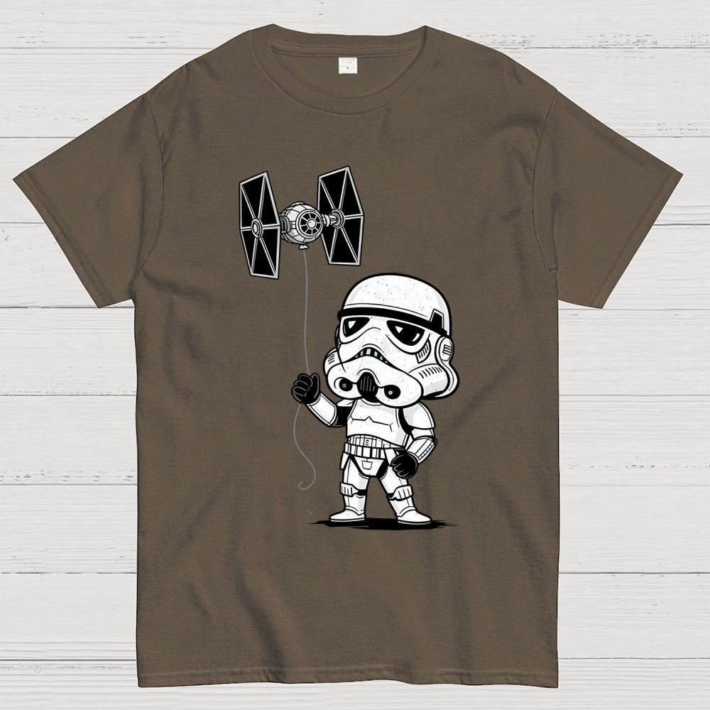 The funny stormtrooper Flying the Empire's Kite  T-Shirt