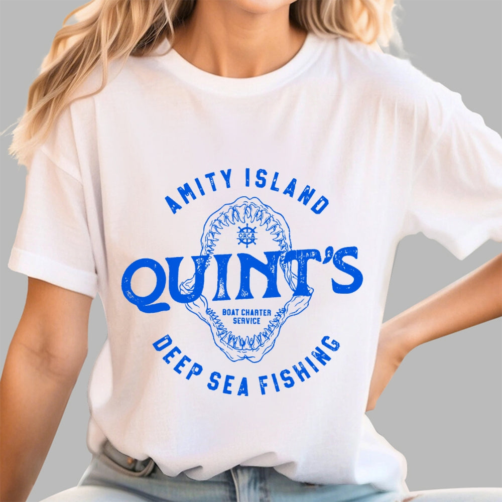 Jaws Quint's Deep Sea Fishing  T-Shirt