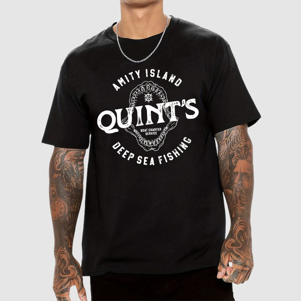 Jaws Quint's Deep Sea Fishing  T-Shirt