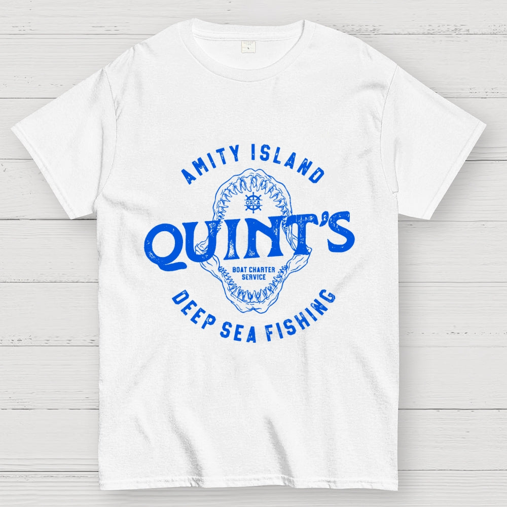 Jaws Quint's Deep Sea Fishing  T-Shirt