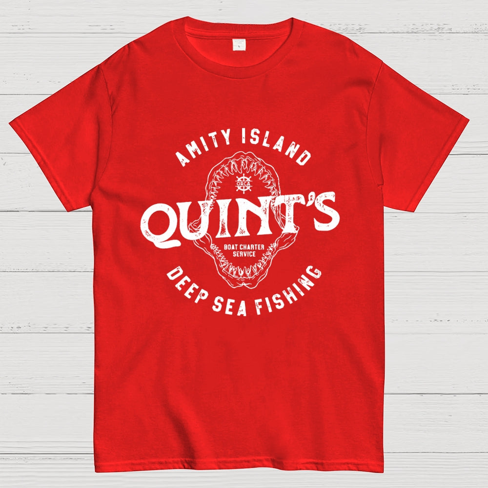 Jaws Quint's Deep Sea Fishing  T-Shirt