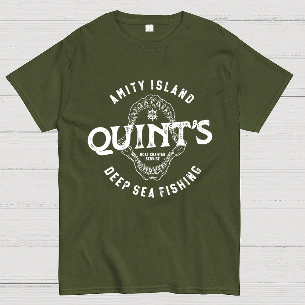 Jaws Quint's Deep Sea Fishing  T-Shirt