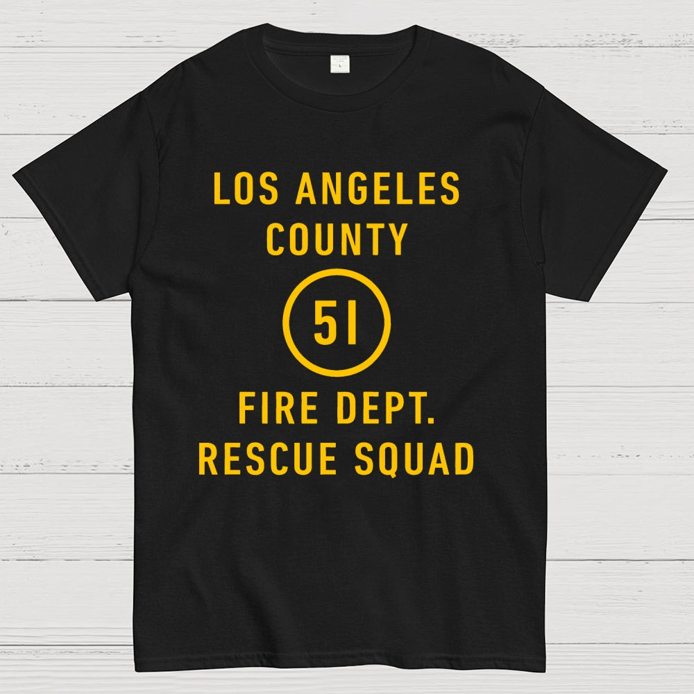 Emergency - Los Angeles County Fire Dept. Squad 51  T-Shirt