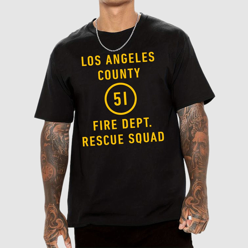 Emergency - Los Angeles County Fire Dept. Squad 51  T-Shirt
