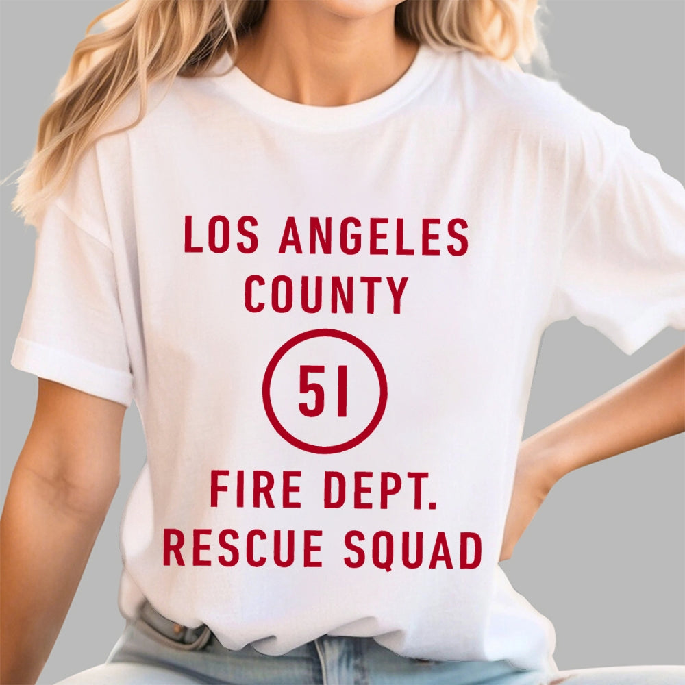 Emergency - Los Angeles County Fire Dept. Squad 51  T-Shirt