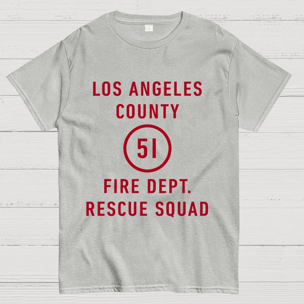 Emergency - Los Angeles County Fire Dept. Squad 51  T-Shirt