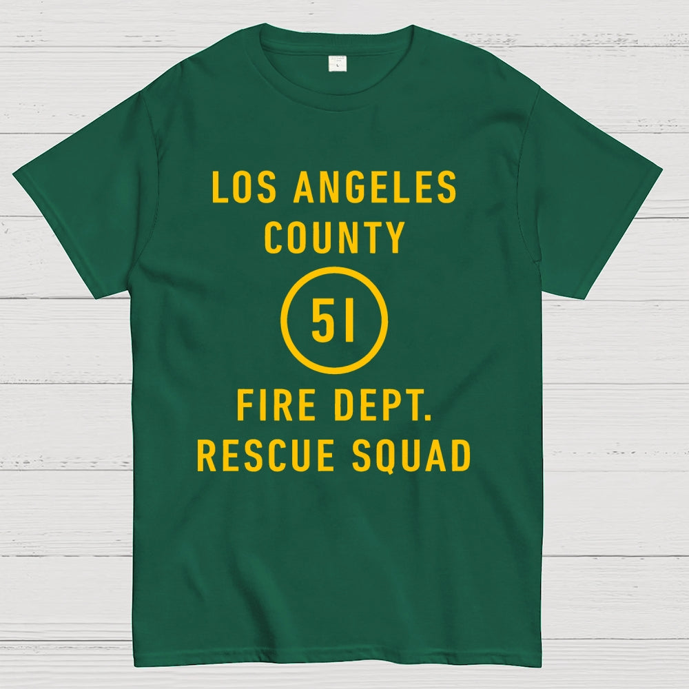 Emergency - Los Angeles County Fire Dept. Squad 51  T-Shirt