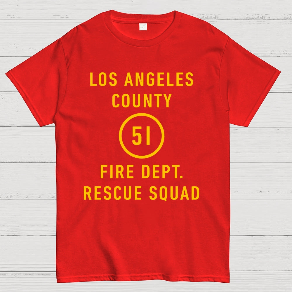Emergency - Los Angeles County Fire Dept. Squad 51  T-Shirt
