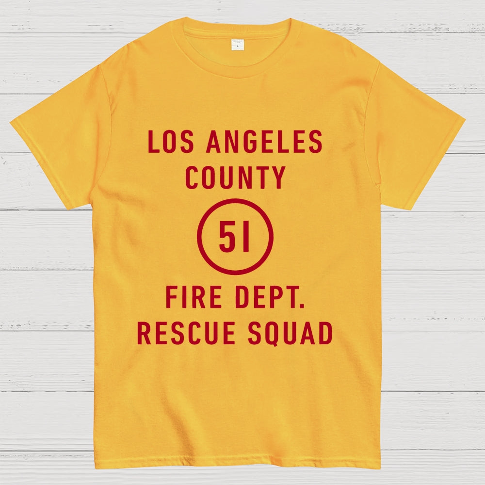 Emergency - Los Angeles County Fire Dept. Squad 51  T-Shirt