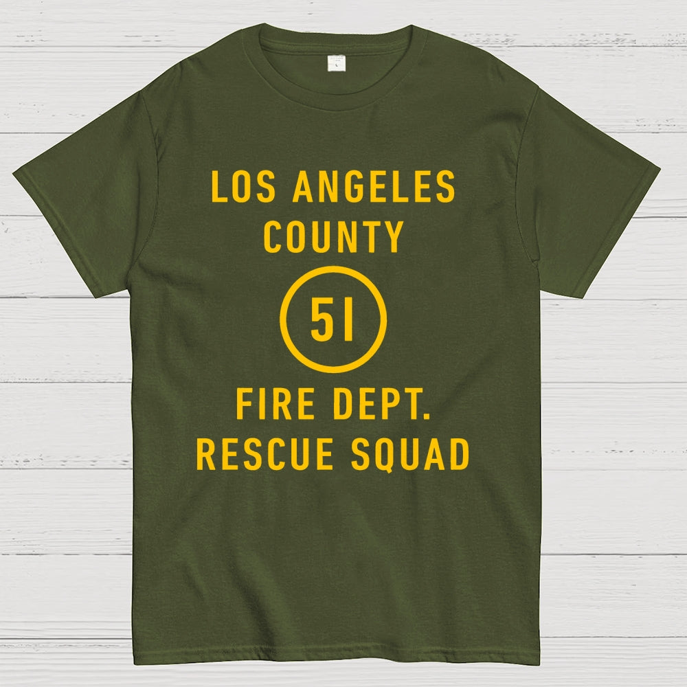 Emergency - Los Angeles County Fire Dept. Squad 51  T-Shirt