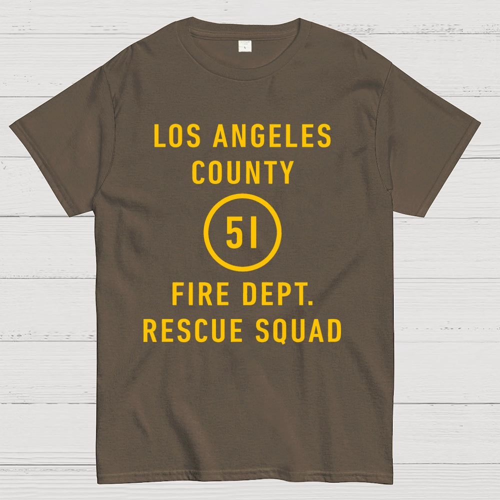 Emergency - Los Angeles County Fire Dept. Squad 51  T-Shirt