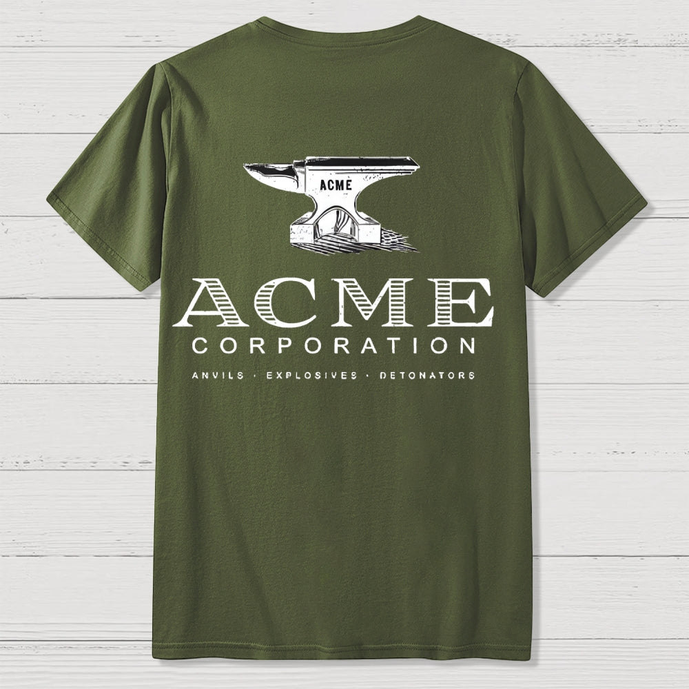 Acme Corporation Front And Back Printing  T-Shirt