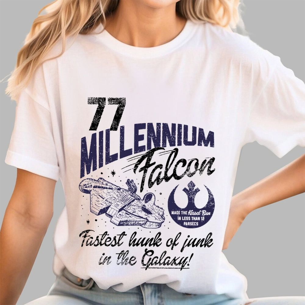 Star battle Millennium Falcon Fastest Junk 77 Unisex  T-Shirt