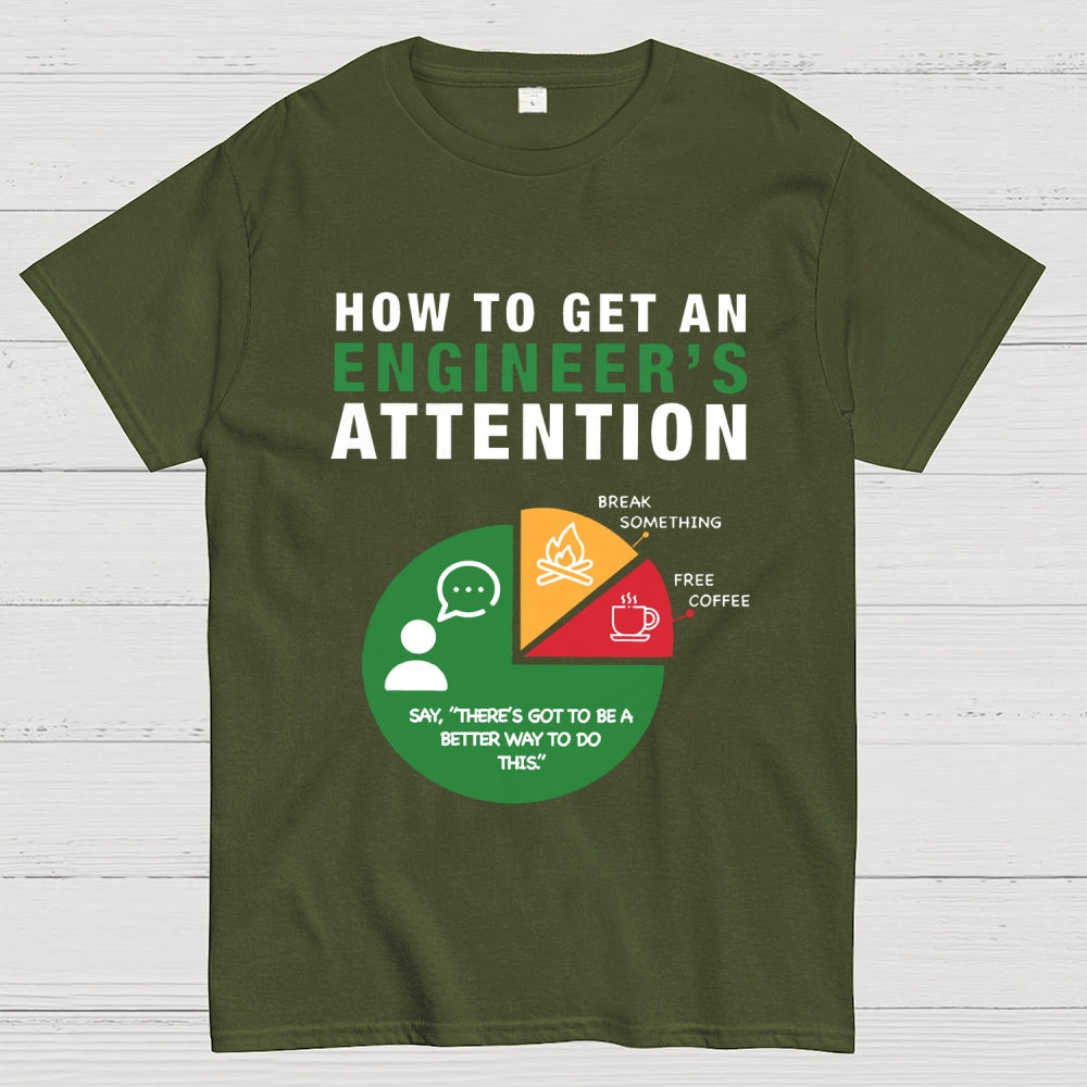 How To Get An Engineer's Attention Unisex  T-Shirt