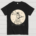 Vitruvian Guitarist T-Shirt  Funny Leonardo da Vinci Rock and Roll Unisex  T-Shirt