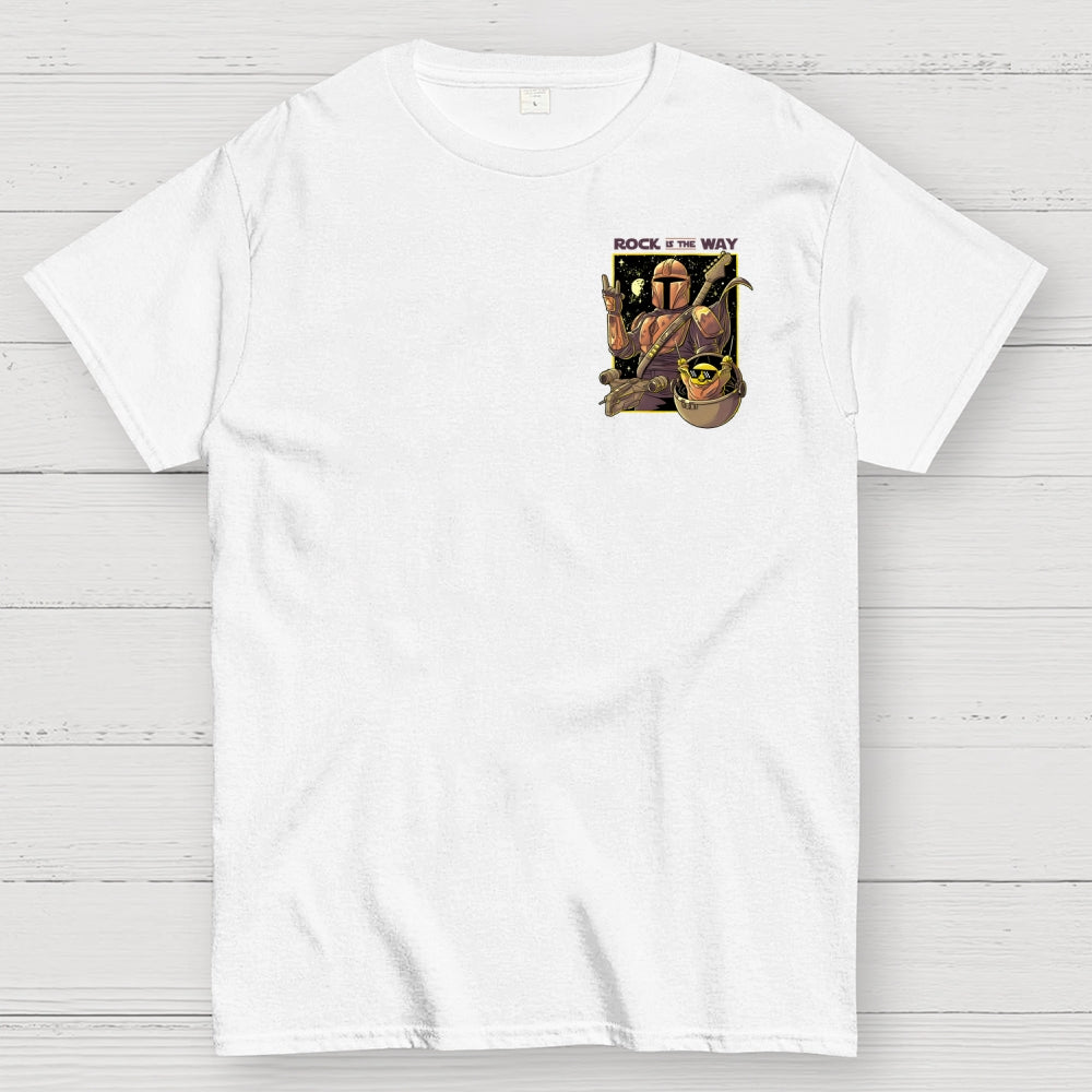 Rock Is The Way Front And Back Printing  T-Shirt