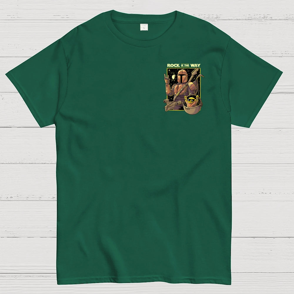 Rock Is The Way Front And Back Printing  T-Shirt