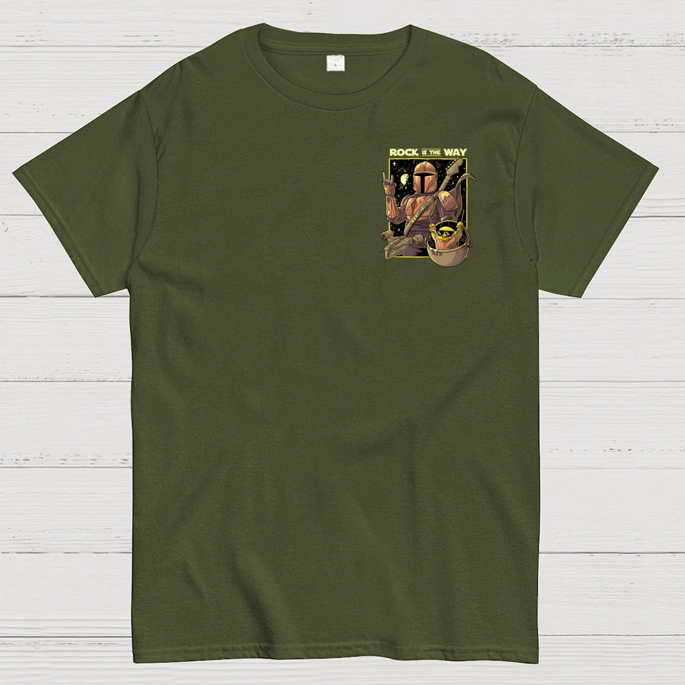 Rock Is The Way Front And Back Printing  T-Shirt