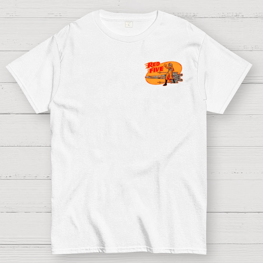 Red Five Standby Front And Back Printing  T-Shirt